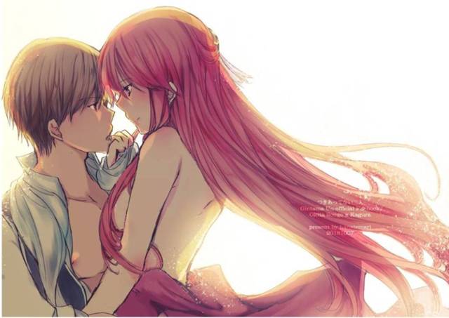 【銀魂エロ漫画】好きなのにも関わらず身体だけの関係を続ける沖田と神楽。同棲して惰性でエッチし続ける二人だったが、ある日お互いが両思いである事が判明し、付き合うことになってそのままイチャラブセックス！【花手毬】