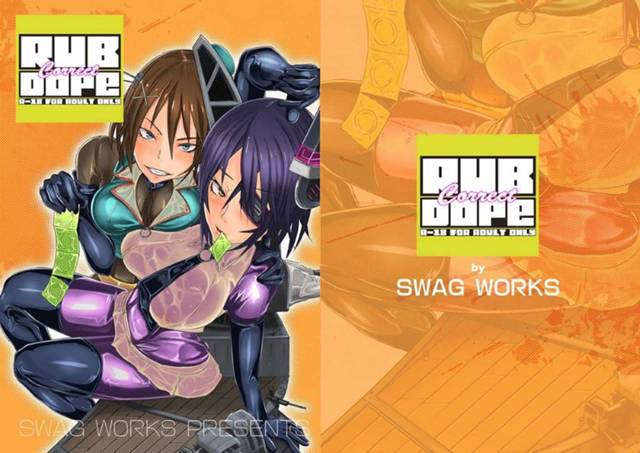 【エロ漫画】提督とご無沙汰で欲求不満な天龍。その事を摩耶に相談するのだが、なんだかんだ二人で提督を押し倒して3Pセックスすることに！二人でボディーラインがくっきり出るラバースーツを着て、押し倒すや否やダブルフェラ！段々乗ってきた提督はクンニしながら騎乗位されたりと3Pならではの行為を楽しむのだった！【睦月大八洲】