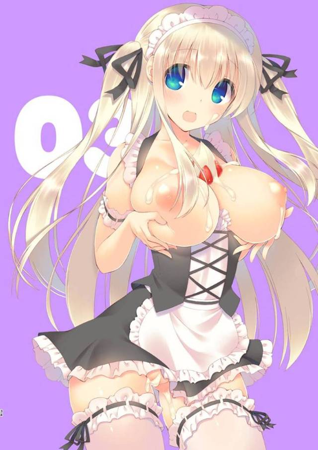 メイドカフェで働くことになったブロンド巨乳…なんだかんだで客とエッチな雰囲気になってしまった彼女は仕事を放棄して全身を愛撫された後正常位やバックで中出しセックス。【seventh zest:えっちなメイドは好きですか?】