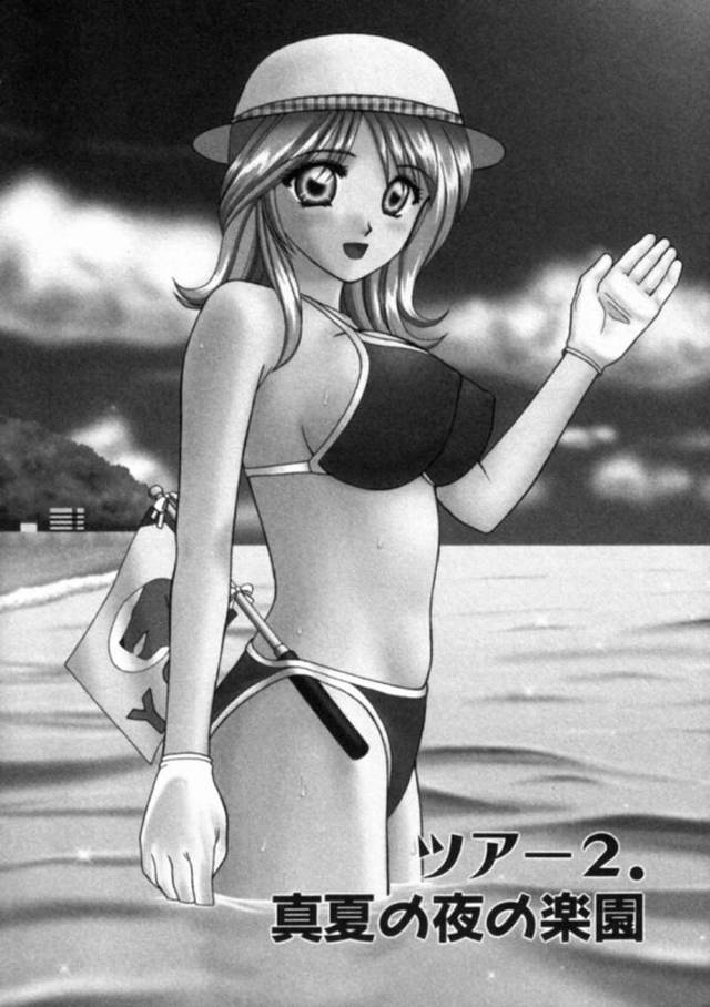 エッチの時に変わった比喩を使う巨乳バスガイドの桜…バスガイドの仕事中、いきなりおっぱいを揉んできたのは過去に夜這いをしようとした矢部だった！矢部と少し話した桜はまた後でねと別れる。その後、目的地の花火大会の会場に到着後、矢部と桜は一緒に花火を見るのだが、矢部にいきなりキスをされ桜のことが好きだったと伝えられ、人気のいない海で青姦セックス！【車海老:真夏の夜の楽園】