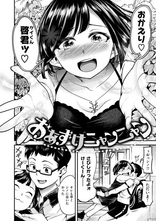 彼氏と久々に再会したショートボブな彼女のシノ…すっかり欲求不満になってしまった彼女は乳首丸見えなエロ水着姿で彼にエッチを迫り、尻コキや脇コキなどで射精させた後、バックで中出しセックス。【SAVAN:おあずけニャンニャン】