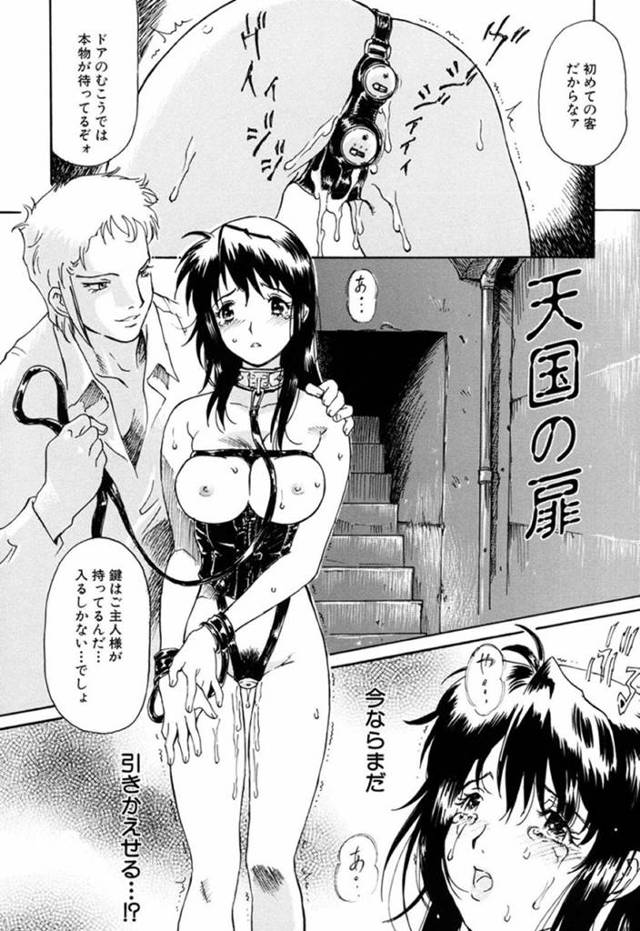 バイト先の店長の男からレイプされてしまった清楚系お姉さん…それ以来、彼女は彼から陵辱を受けるようになり、身体を縄で拘束された状態でレイプされたり、その様子を撮影されたり、更には売春させられたりと鬼畜プレイを受ける。【やまのべきった:天国の扉】