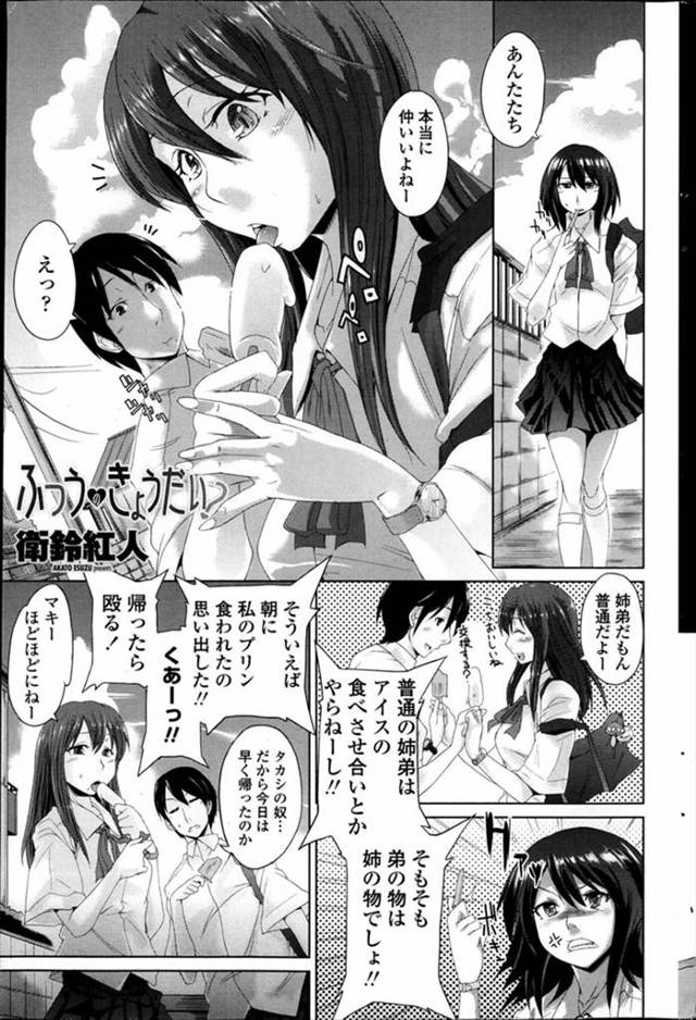 【エロ漫画】家に帰って来た途端にJK姉にちんぽぶっ刺す弟ｗｗリビングやお風呂で近親相姦セクロスしまくり姉にこれ…