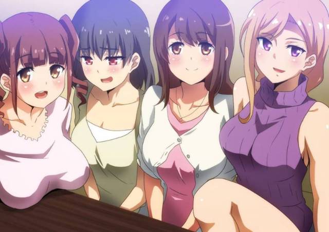 ど変態な忘年会で集団セックスしちゃう美女たち…クンニされたり乳首責めからのバックの中出しセックスでど変態なトロ顔になっちゃう！【へら：楽しい忘年会】