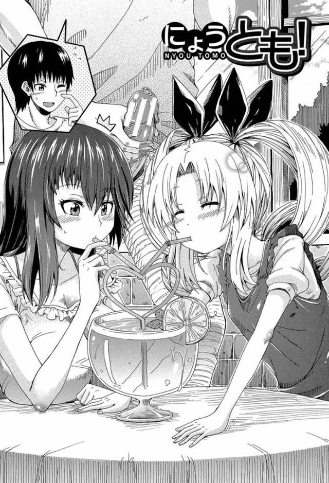 おしっこエッチが大好きなエロ漫画の先生と同じ趣味を持つツインテールのど変態なロリ系美少女…３Pセックスで野外でお漏らししちゃってバックの中出ししたりレズにクンニしたりしちゃう！【高城ごーや：にょうとも】