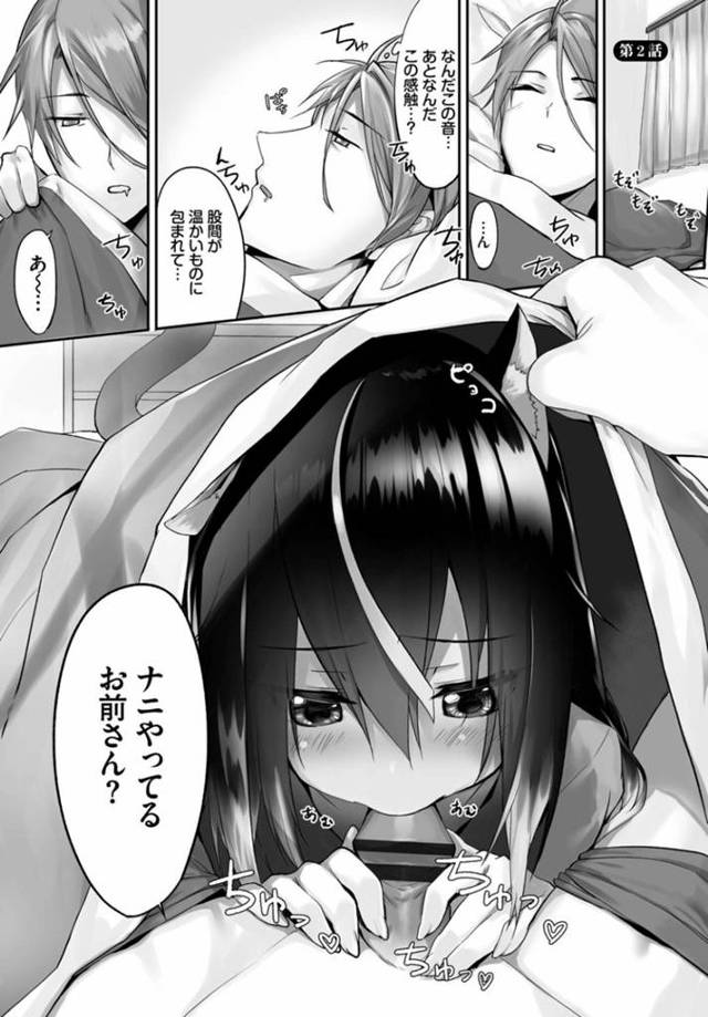 粗相をしても怒ることなく世話をしてくれた家主の男をご奉仕フェラしまくるネコ耳美少女ホムンクルス…淫紋を発動してデカマラを生挿入されて感じまくりイチャラブ中出しセックスしてトロ顔アクメ【京極燈弥：愚か者は猫耳奴隷に依存する～初めての調教生活～第２話】