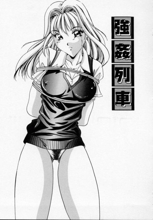 【エロ漫画】電車で暴走した客の男たちに襲われてしまったギャルJKは中出し集団レイプされる！【信乃流々砂/強姦列車】