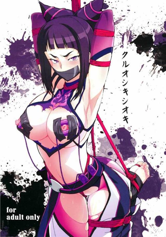 ジュリが豪鬼に『瞬獄縛』食らって『阿変顔』をみられてる！【ストリートファイト・緊縛拘束エロ同人誌】