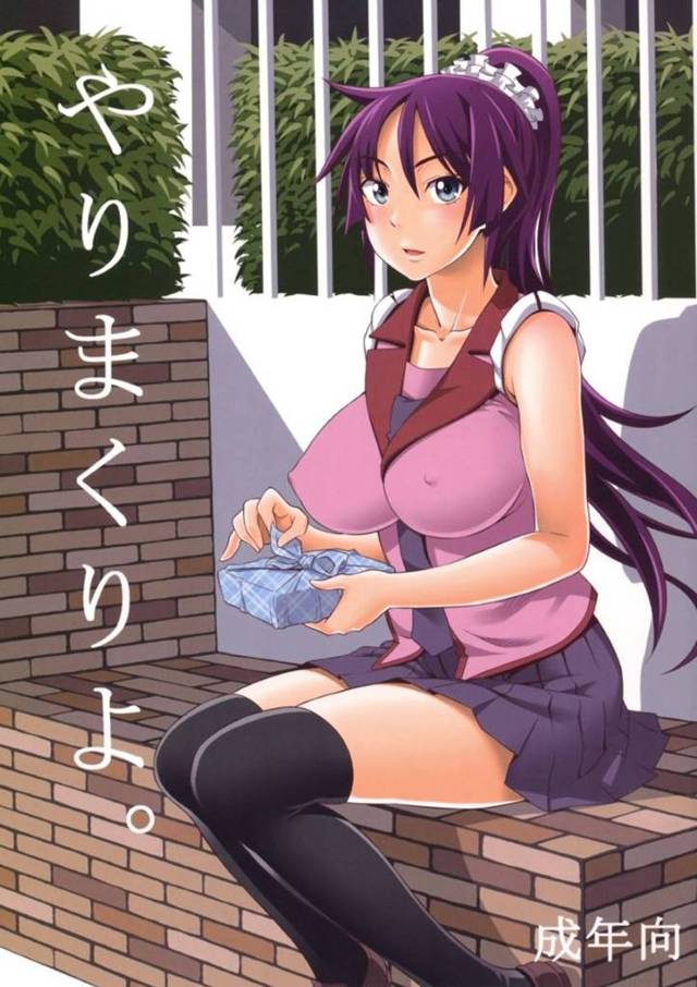 【エロ漫画】阿良々木と戦場ヶ原は学校や民倉荘でヤりまくる【乃良紳二】