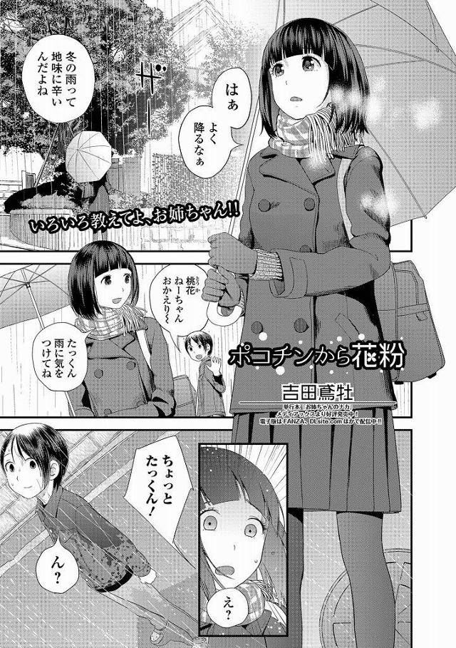 【エロ漫画】近所の少年に子供の作り方を聞かれたお姉ちゃんが極小ショタチンポをフェラ精通させマンコ観察から生ハメ！