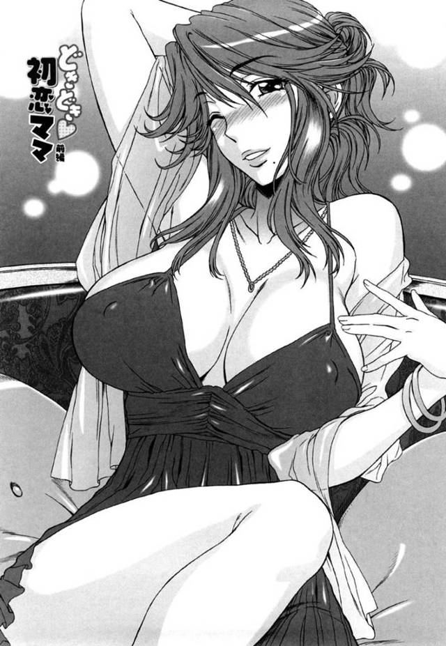 主人公とひょんな事がきっかけでエッチな展開になった巨乳お姉さん…すっかりその気になった彼女は彼にディープキスやフェラなどをした挙げ句、正常位やバックで中出しセックス！【はんざきじろう:どきどき初恋ママ 前編】