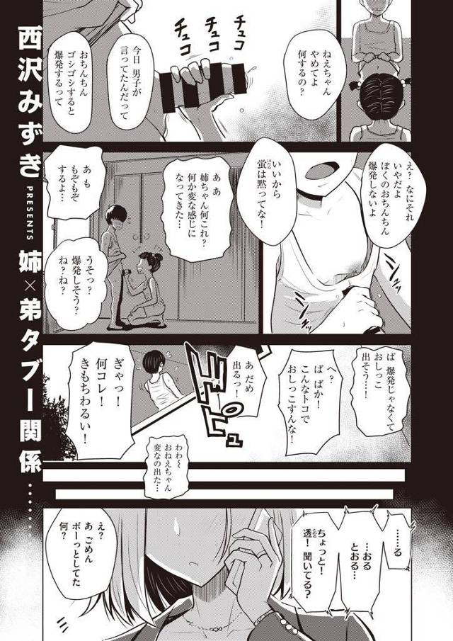 【エロ漫画】姉夫婦のHを盗撮してズリネタにする弟の性癖を拗らせた責任を感じた姉が素股するも無許可挿入され近親相姦！