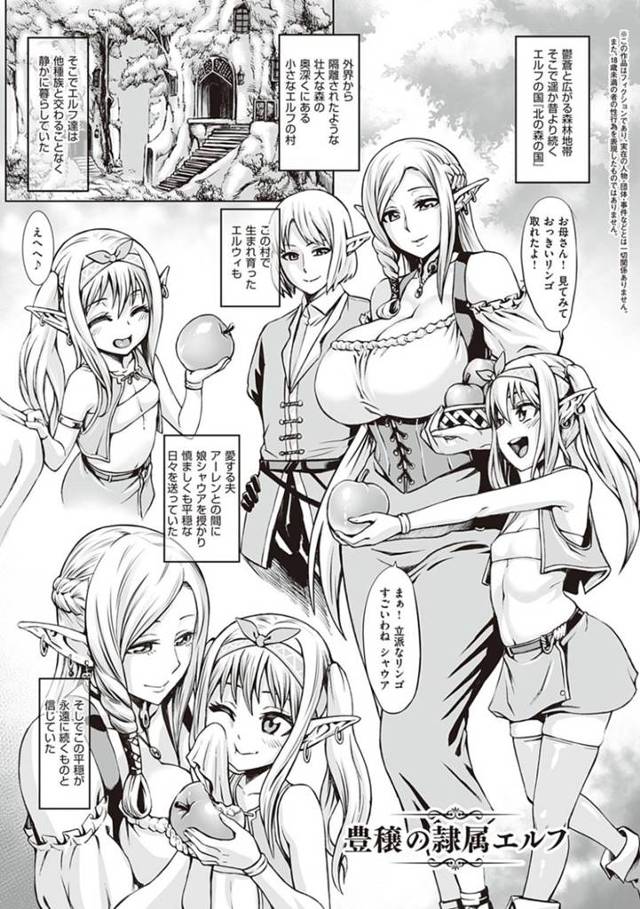 人間の男たちに捕まってしまい性奴隷として扱われるようになったムチムチ爆乳エルフ…されるがままの彼女は次々と男たちに何度も中出し集団レイプされてボテ腹妊娠までもさせられる！【ねろましん:豊穣の隷属エルフ】