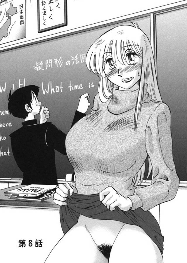 【エロ漫画】他の男子に見られているとは知らずに教え子彼氏に激しい調教セックスでイカされまくる美人女教師。【艶々／ボクノアイジン 第８話】