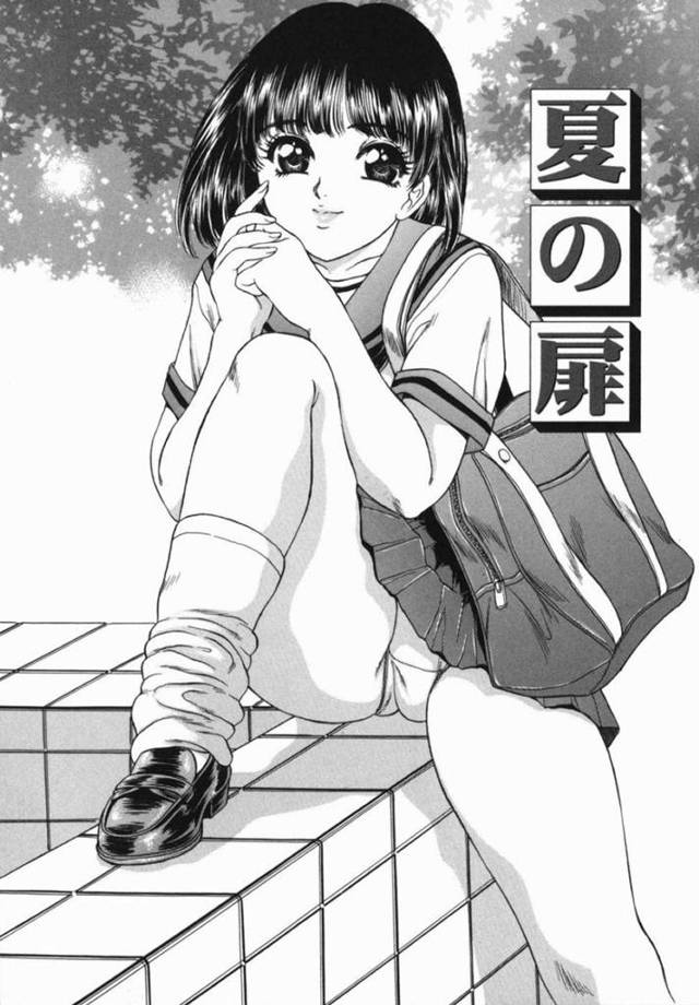 屋上でヤりまくる教え子カップルを覗き見ながらオナニーしていたら、それがバレて３ｐさせられる巨乳美人女教師…セーラー服を着せられて激しく犯され、中出し３ｐ調教乱交セックスでマゾアクメ【ふじたじゅん：夏の扉】