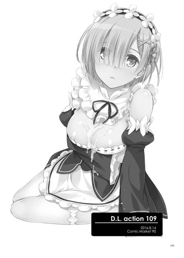 【エロ漫画】発情を抑えられずにスバルに積極的にエッチな事を求めるレム。自ら彼に迫った彼女はメイド服姿のまま着衣生ハメ中出しセックスしまくる！