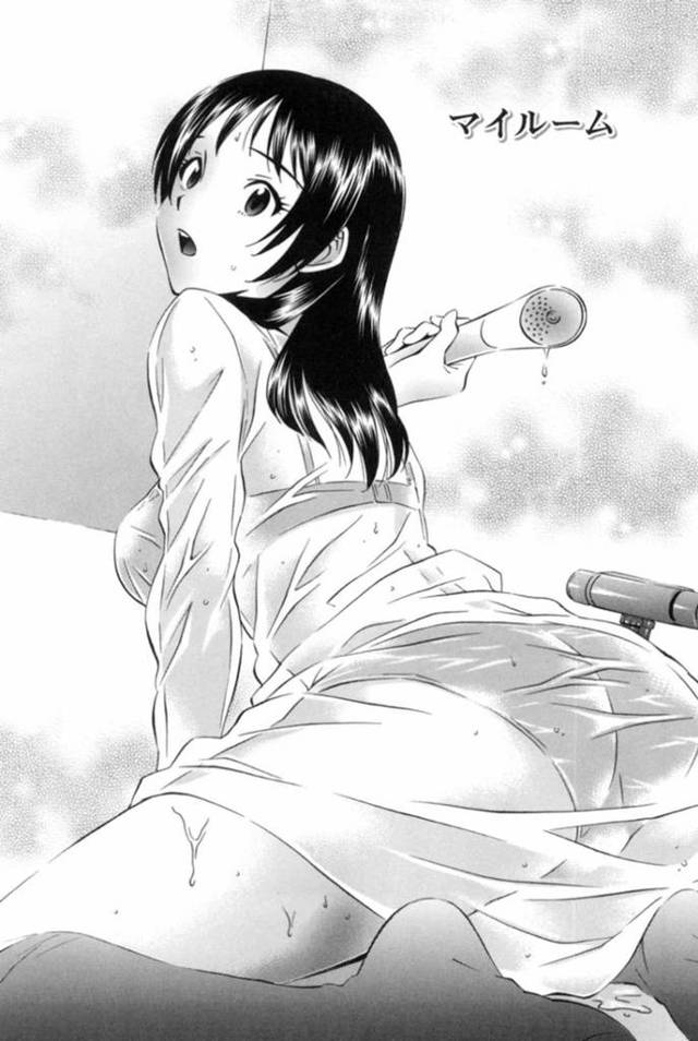 【エロ漫画】不動産屋さんに来店した美少女…一人暮らしの家を探す彼女の絶対譲れない条件は水圧だった！【月岡麗太朗】