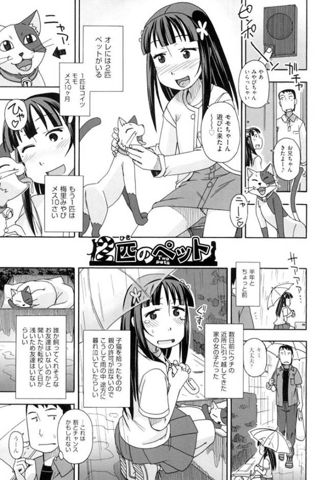 ロリコン男から調教を受けるロリ少女…彼に対して従順な彼女は巨大ディルドで膣とアナルを責められ続けて感じまくる！【みやはらみみかき:2匹のペット】