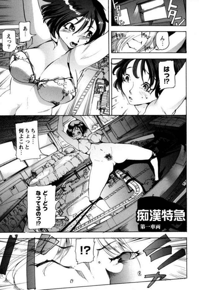 友達と女子旅中、列車の車掌に身体検査だと騙されてセクハラされまくる巨乳女子…全身弄られて感じまくり、鉄オタたちと共に激しい輪姦レイプされてマゾ絶頂【でんすけ：痴漢特急 第一車両】