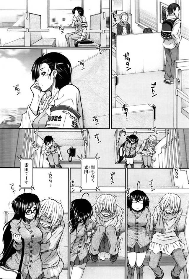 【エロ漫画】女装男子に指導と称して公衆トイレでエッチな調教をしまくるドSな淫乱お姉さん。彼女はまともに抵抗しない彼に対してフェラしたり、逆レイプ気味に生ハメセックスしたりとやりたい放題する！