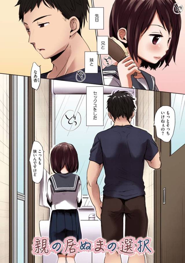 両親がいない間に兄と心置きなくハメまくる美少女JK妹…玄関やリビングや風呂で何度もヤリ続け、連続イチャラブ兄妹セックスで絶頂しまくる【岡田コウ：親の居ぬまの選択】