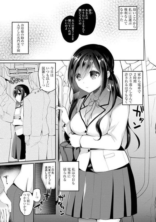 電車内痴漢に遭うJK…学校を休むことも出来ず次の日も同じ電車に乗り、潮吹きから車内で公開生ハメ中出しセックスで快楽堕ち。