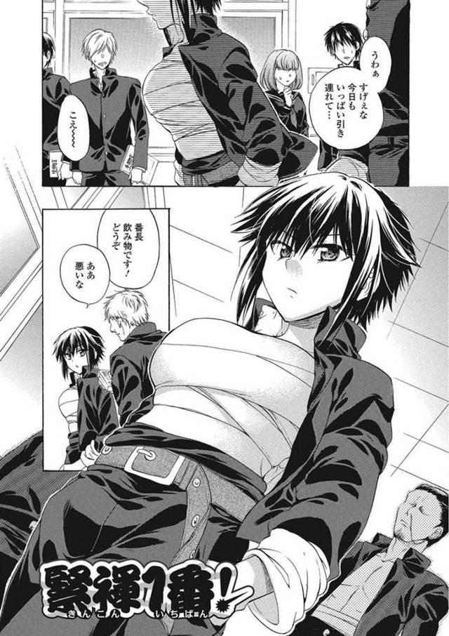 屋上でキャラ弁当を食べている女番長。 弁当を見てしまった男性におそいかかるかが手が滑っておっぱいを揉んでしまい手を縛って生ハメセックスしちゃう