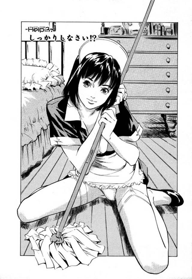 【エロ漫画】童貞を逆レイプして生ハメ、騎乗位で同時イキする美乳で巨乳の家政婦…童貞の社長の息子のオチンポを自ら生挿入してトロ顔に！！【八月薫/お手伝いしちゃいます。+ 本当にあったHな体験教えます】