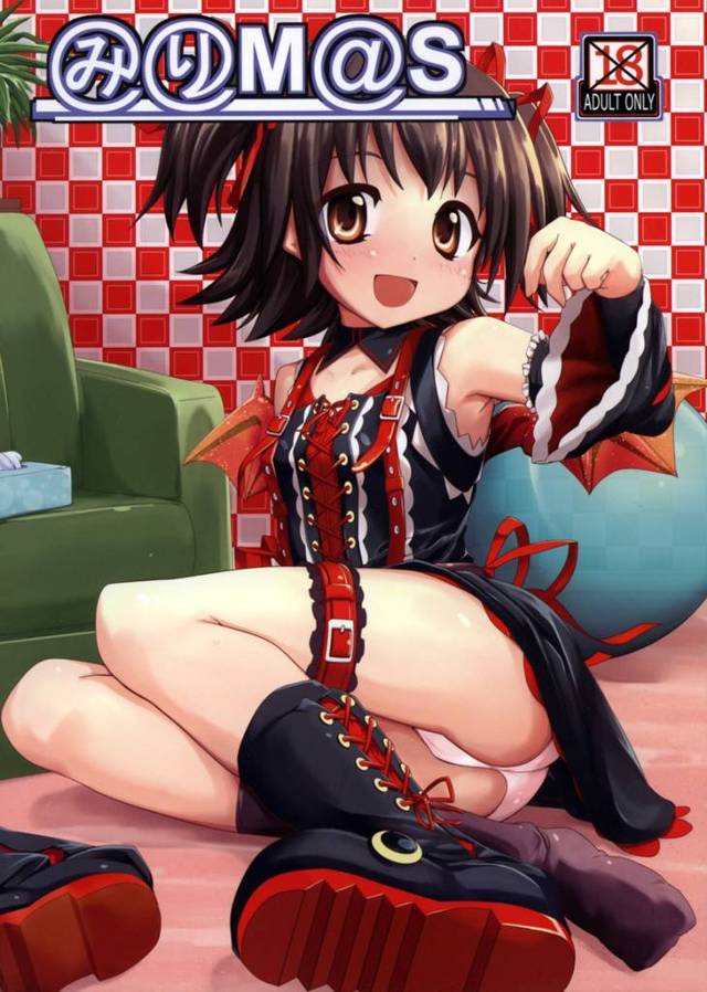 【モバマス エロ同人】ロリＪＳの赤城みりあが悪魔コスしてるからエッチなお仕置きしちゃうｗ【無料 エロ漫画】