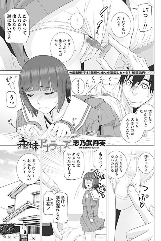 【エロ漫画】妹にアナルプラグ突っ込むお兄ちゃん！アナル拡張プレイされて拡大アナルに極太ちんこ挿入される近親相姦…