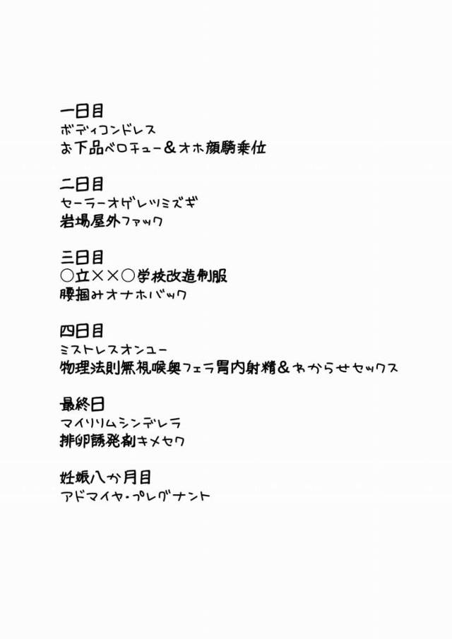 【エロ同人】お父さんお母さん♥こんな頭の悪ぅい格好で中出しエッチしまくってごめんなさい♥「アイドルマスター/橘ありす」