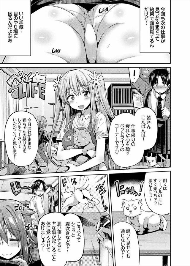 【エロ漫画】上京と同時期に家事全般をするという条件で家に住み着いた巨乳猫耳姉が家事をしないのでそれにしびれを切らした弟は…