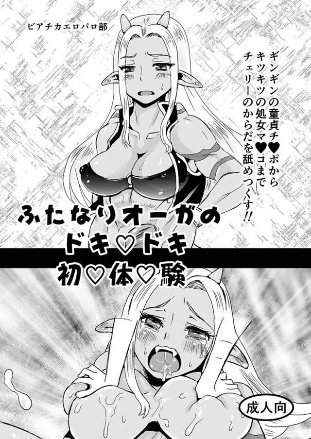 【DQシリーズ エロ同人】巨乳フタナリオーガの処女マンコにチンコぶち込んでセックス中出ししたらフタナリちんぽも絶頂して…