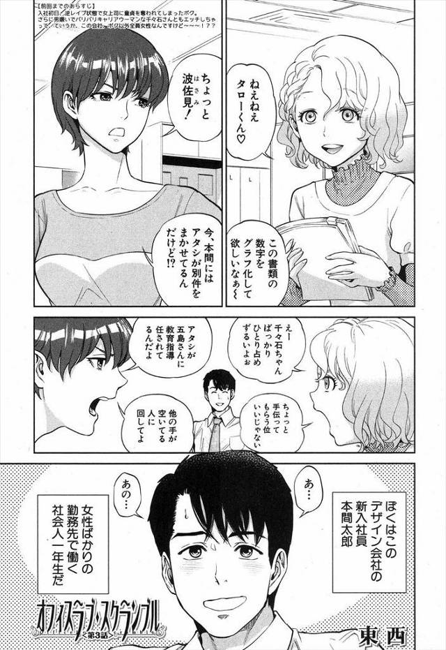 【エロ漫画】欲求不満な巨乳人妻にマッサージしてたら手が滑っておっぱいまでマッサージしちゃってお礼にきもちよくし…