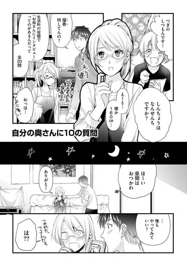 【エロ漫画・エロ同人誌】自分の奥さんに10の質問